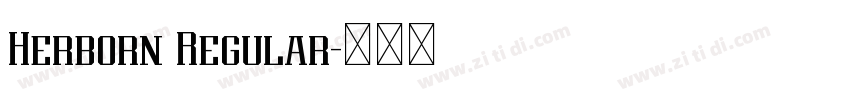 Herborn Regular字体转换 Herborn Regular字体转换